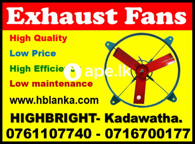 Exhaust fans srilanka , ventilation system supplie